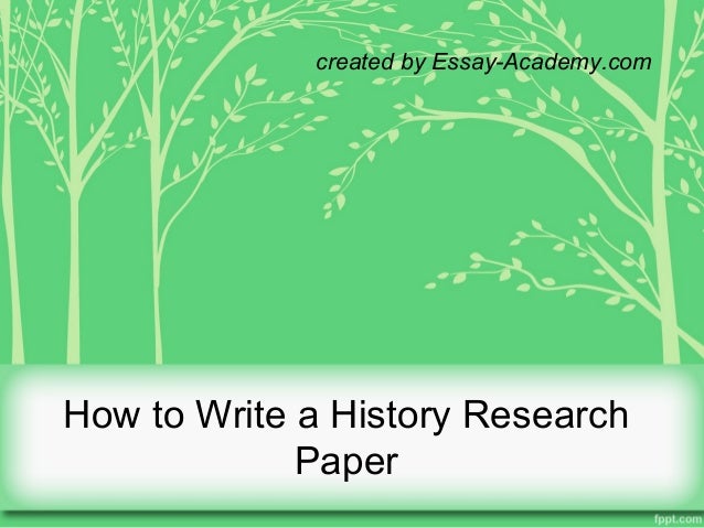 how to be able to start an important groundwork papers for history how so that you can start off any research report designed for history
