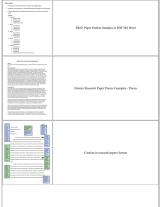 How To Write A History Research Paper | PDF