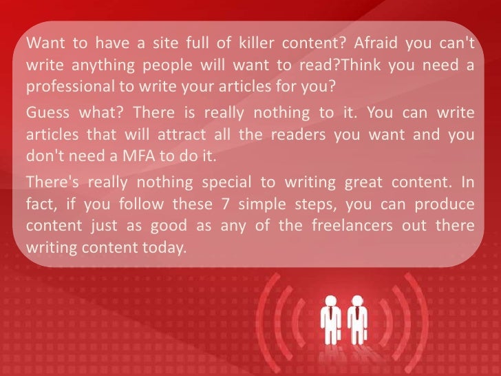 How to write killer article