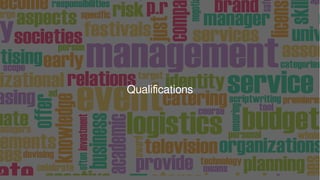 Qualifications
 