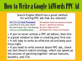 How to Write a Killer PPC Ad Slide 6