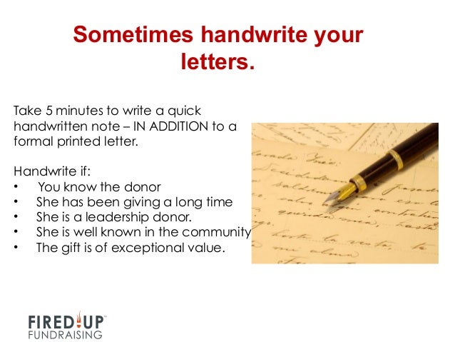 How To Write A Letter When Making A Donation