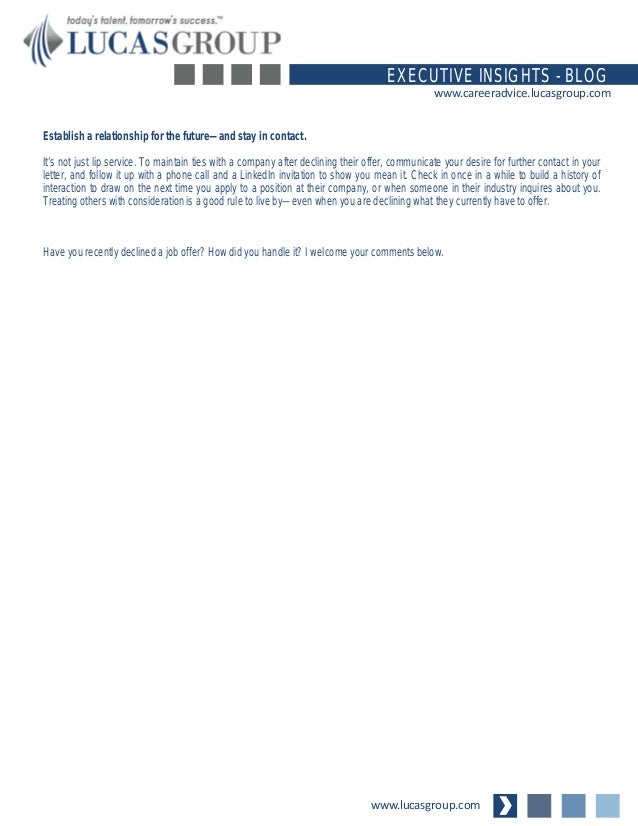 declined offer kays makehauk co sample letter declining services
