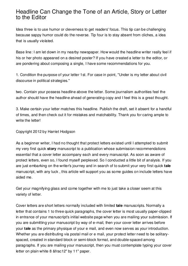 How to start a cover letter picture