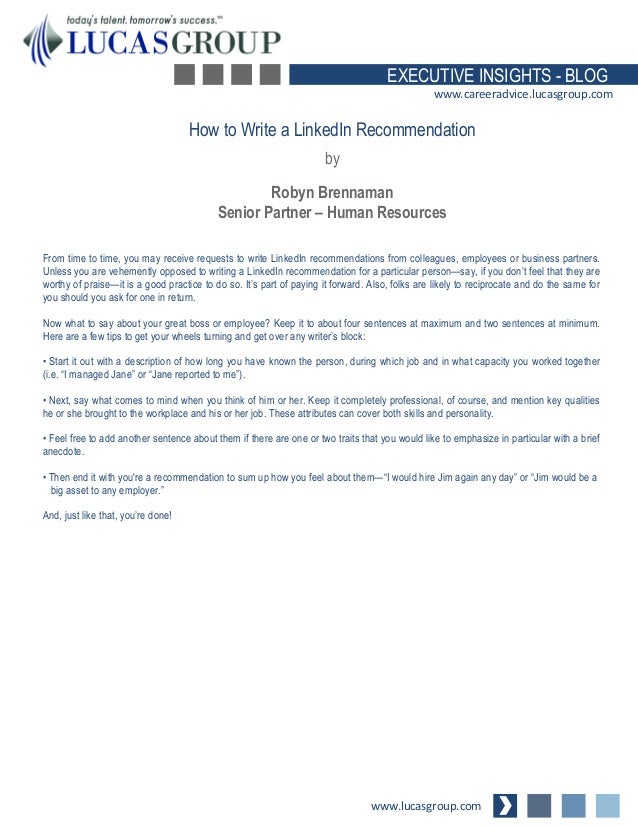some linkedin recommendation examples some linkedin recommendation examples