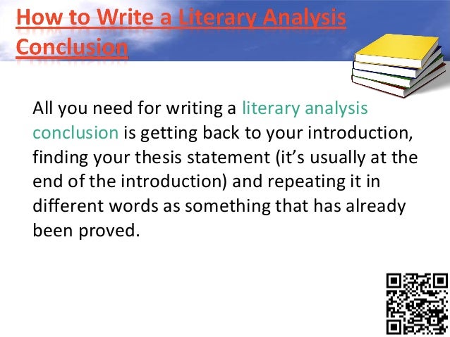 How to write a literary analysis conclusion