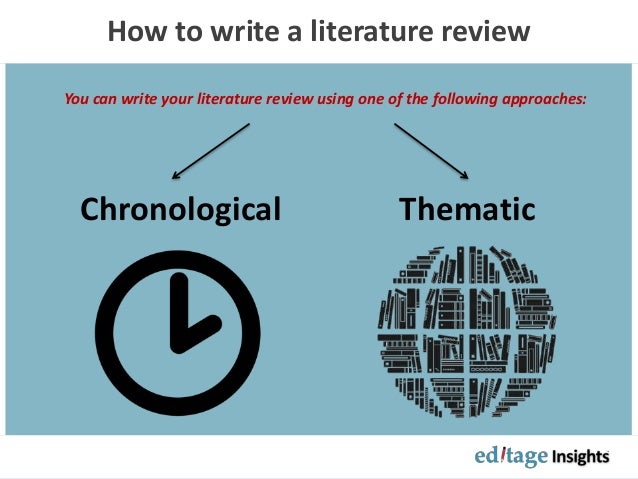 How to write your literature review