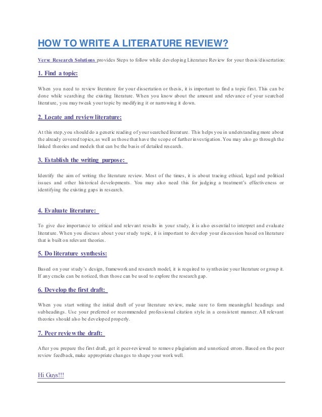 Buy your literature review online