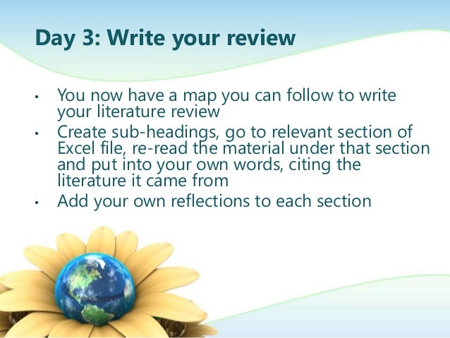 Fastest way to write a literature review picture