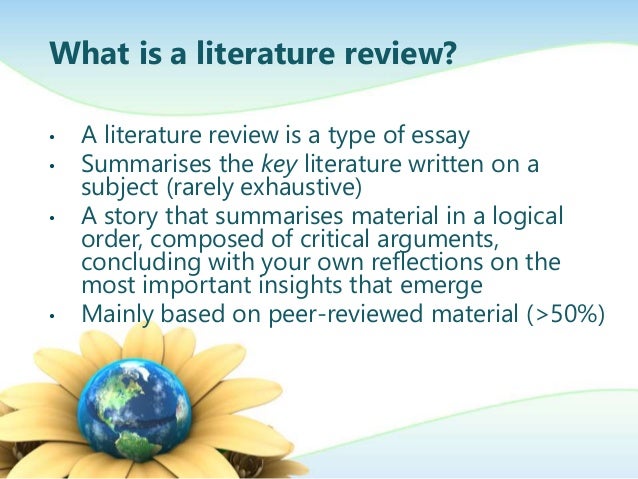 Simple literature review picture