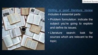 HOW TO WRITE A LITERATURE SURVEY FOR A RESEARCH PAPER visual data 8