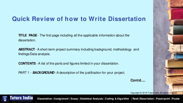 masters dissertation writing help