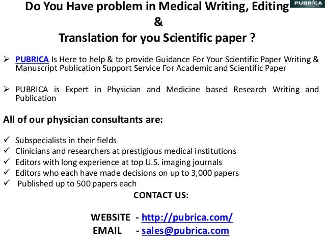 How To Write A Medical Research Paper For Publishing In A High Impact 