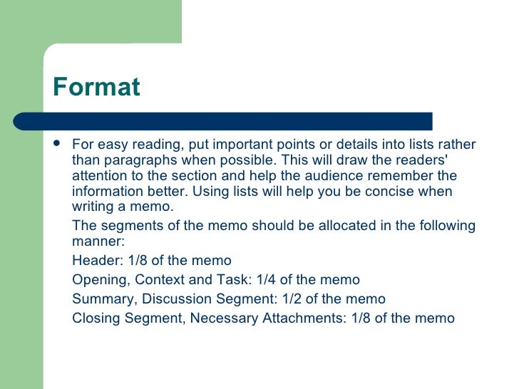 what is an internal memo