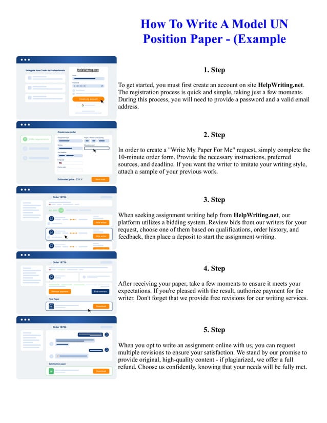 How To Write A Model UN Position Paper - (Example | PDF