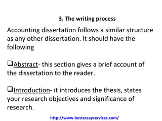 type my accounting dissertation abstract