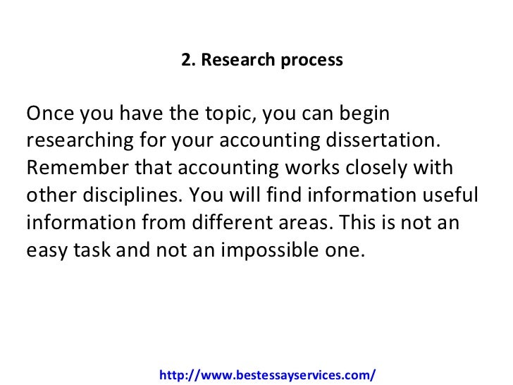 Accounting dissertation topics
