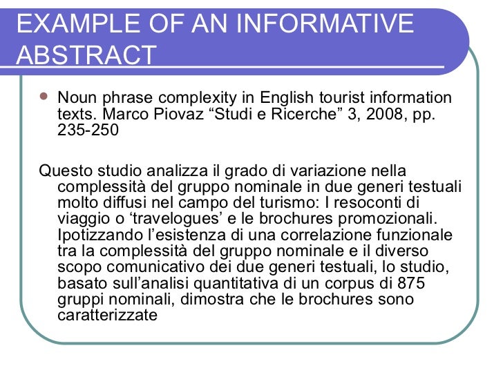 How to write an abstract for your dissertation english
