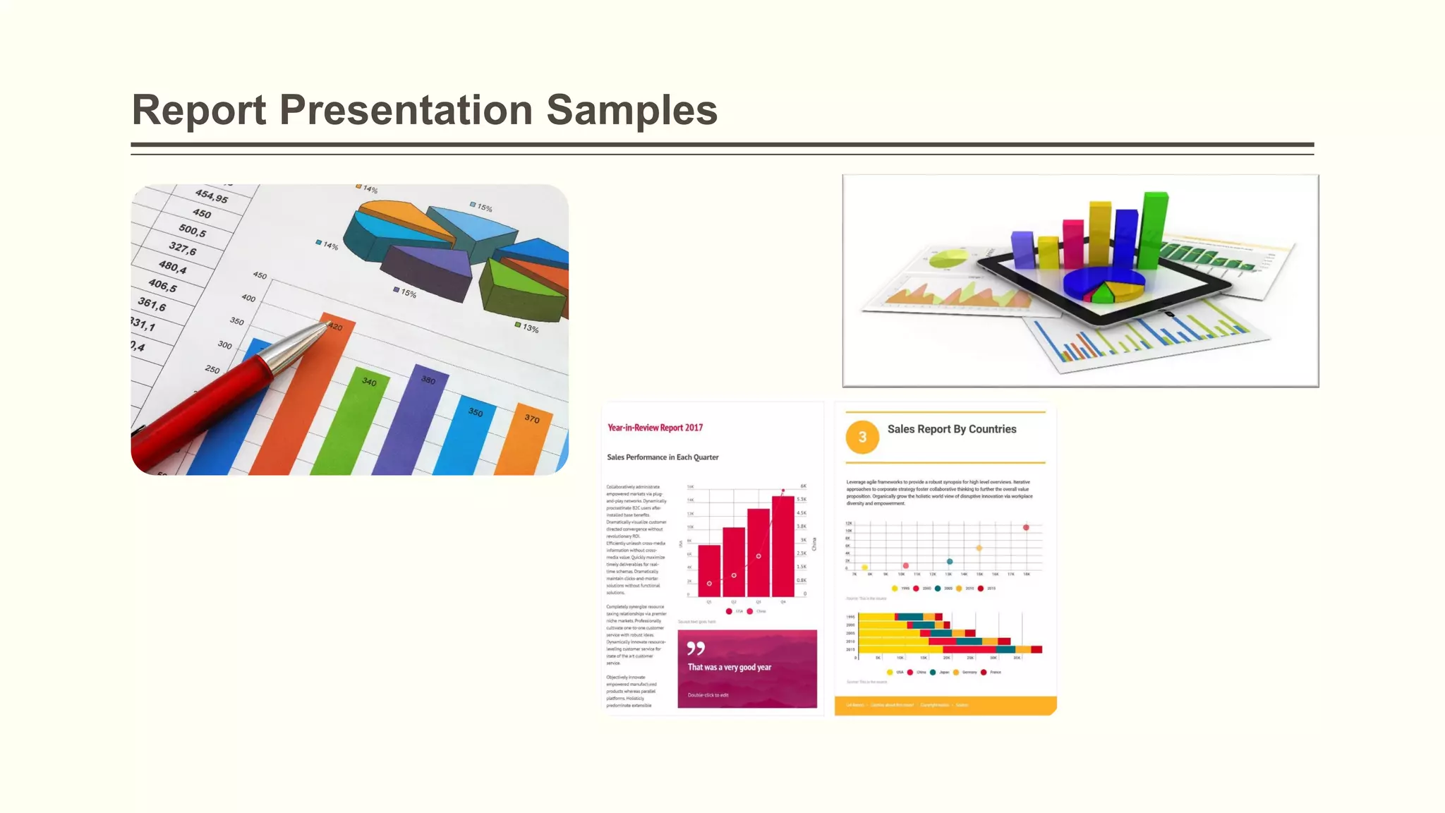 Report Presentation Samples
 