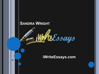 SANDRA WRIGHT

iWriteEssays.com

 
