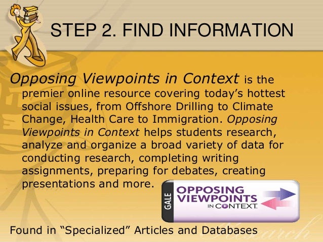 how to write a research paper on opposing viewpoints