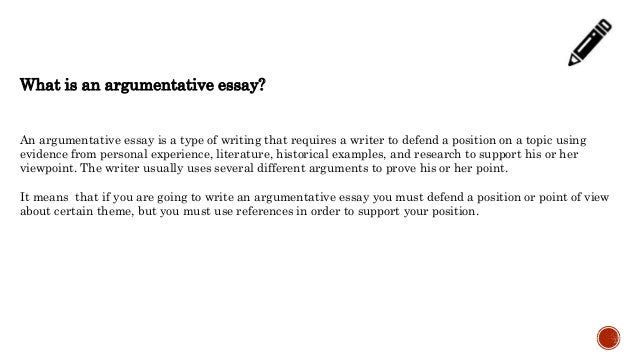 Using i in argumentative essays