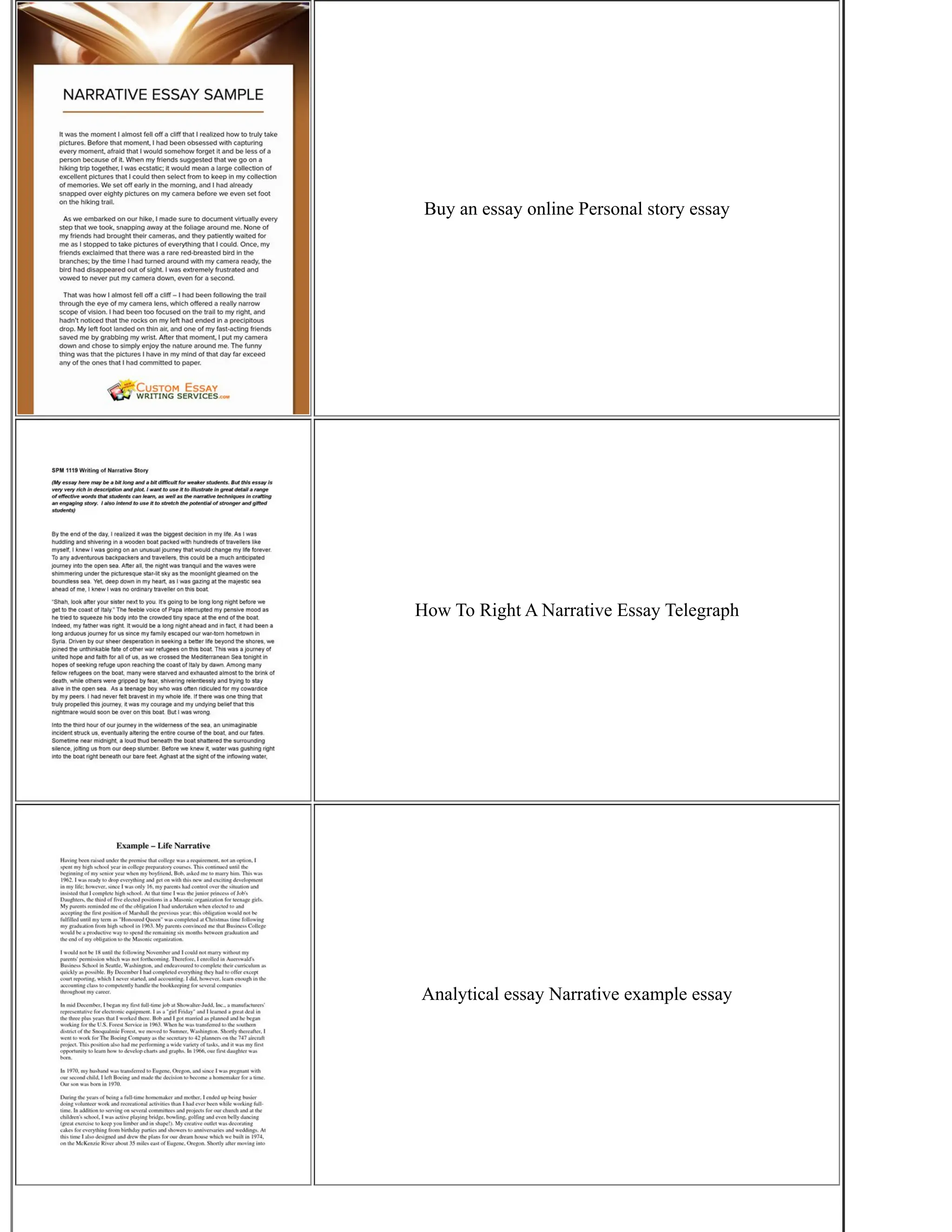 How To Write A Narrative Essay | PDF