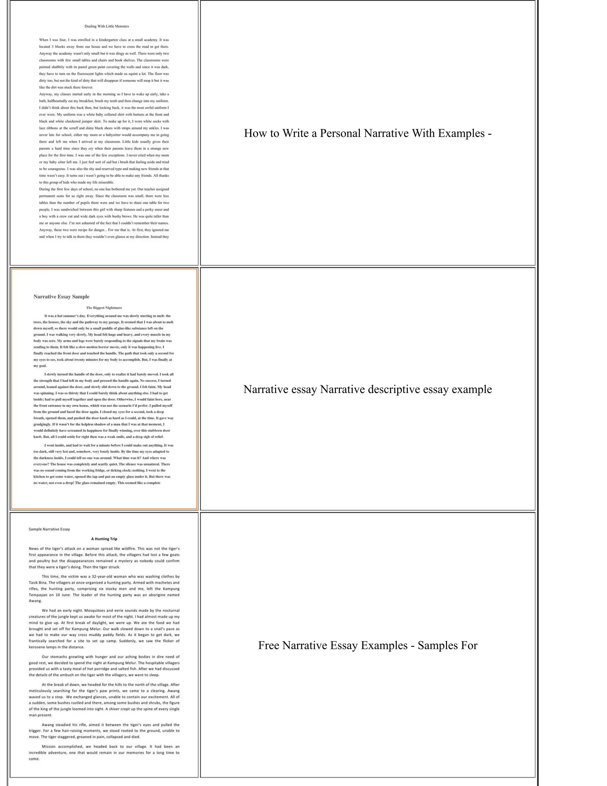 How To Write A Narrative Essay | PDF