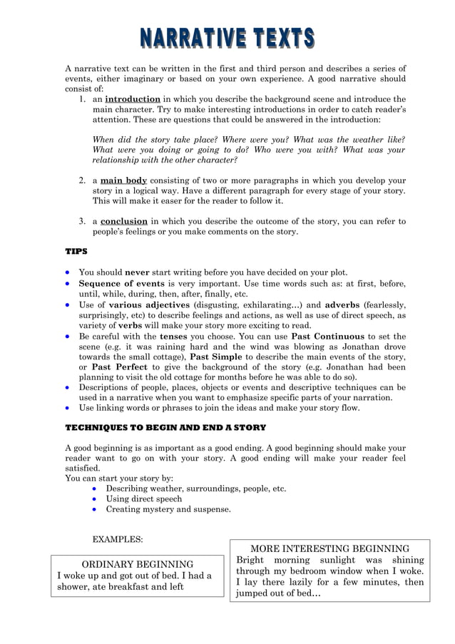  Narrative Introduction Paragraph Examples Free Narrative Essay 