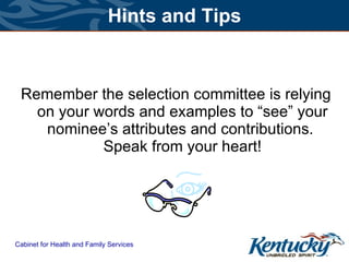 How to write an award nomination | PPT