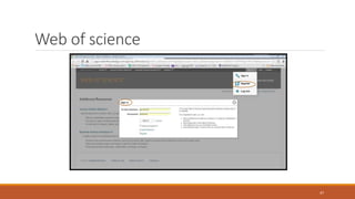 Web of science
47
 