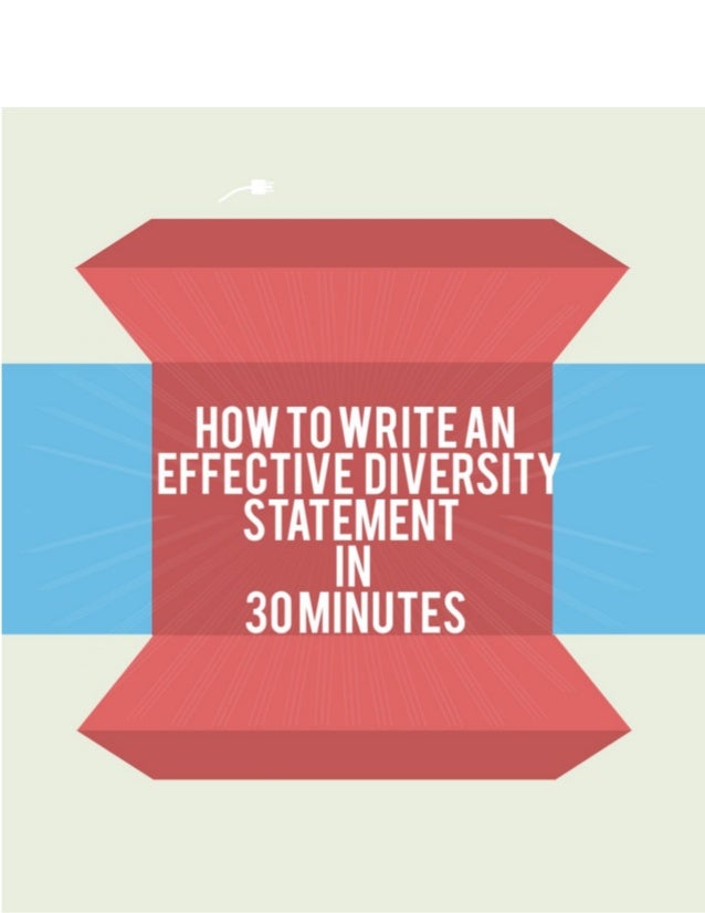 how to write a diversity