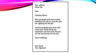 writing an effective resume and application letter