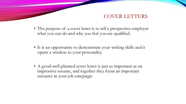 writing an effective resume and application letter