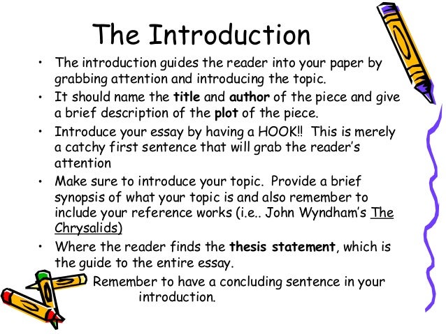 how to write an intro for an essay meaning