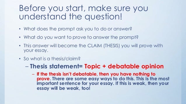 Making a Claim in an Argumentative Essay Perfectly As for now, let us move to what an effective claim in an argumentative essay is and how to write it: Present the subject and state or clarify the point you have.State both the claim (your personal position) and the counterclaim (the contradicting position you will disapprove, if so).