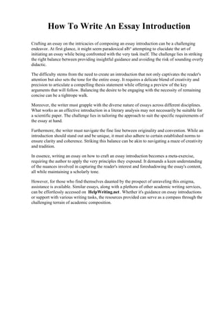 How To Write An Essay Introduction.pdf