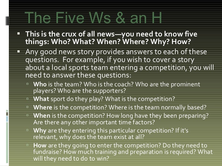 How To Write A News Story