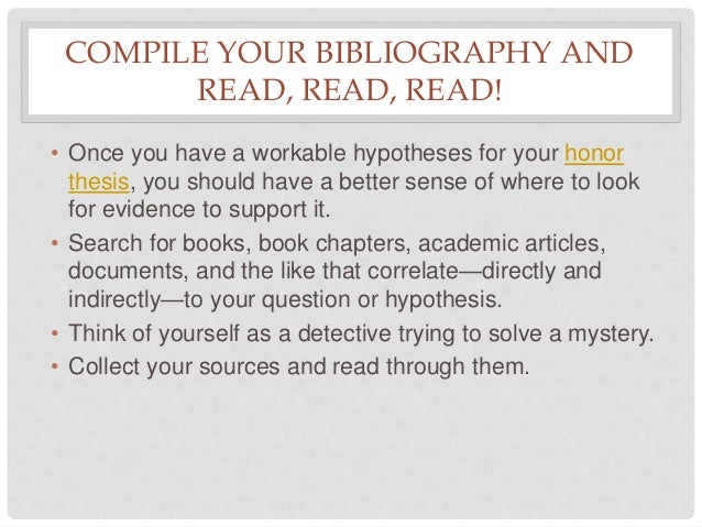 Honors thesis undergraduate image