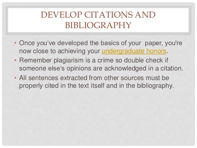 Writing honors thesis image