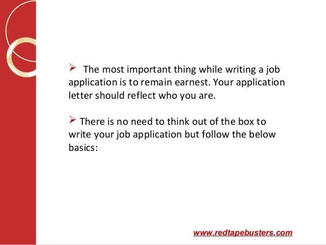 How to write an application letter for your first job