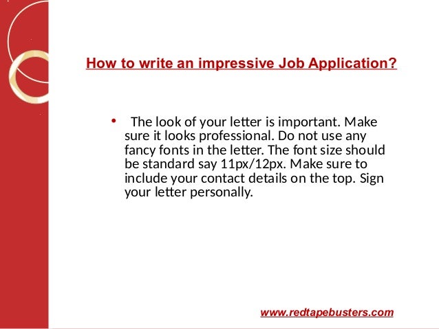 How to write an application letter for your first job