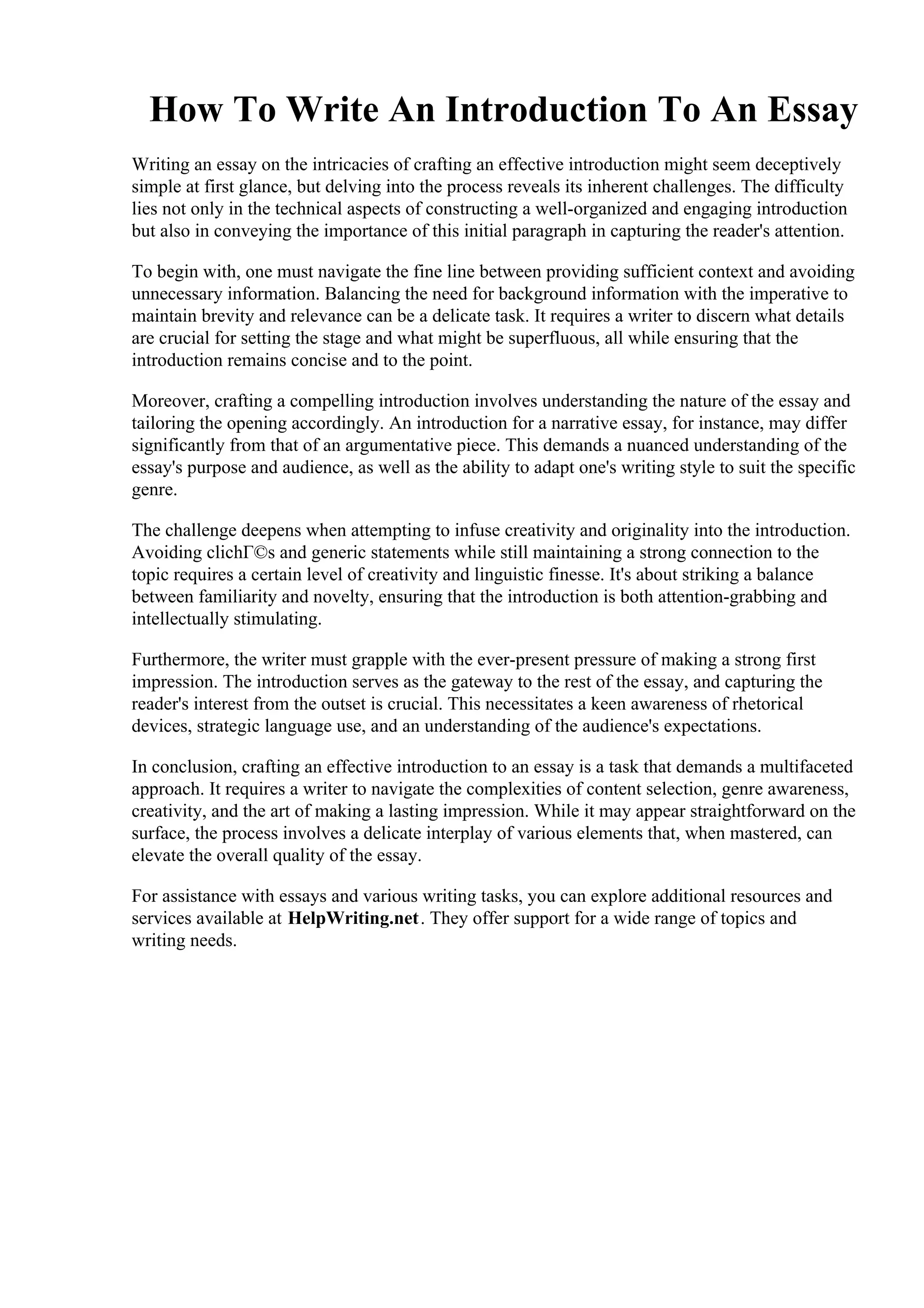 How To Write An Introduction To An Essay.pdf