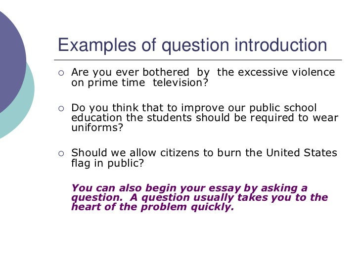 how to write an introduction for an essay education