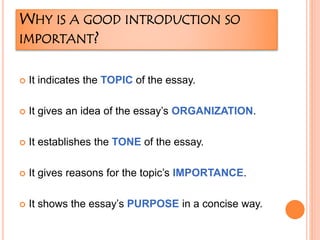 How to write an introductory paragraph | PPTX