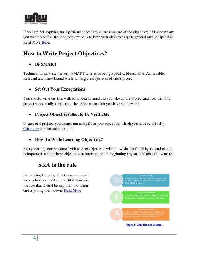 How to Write an Objective