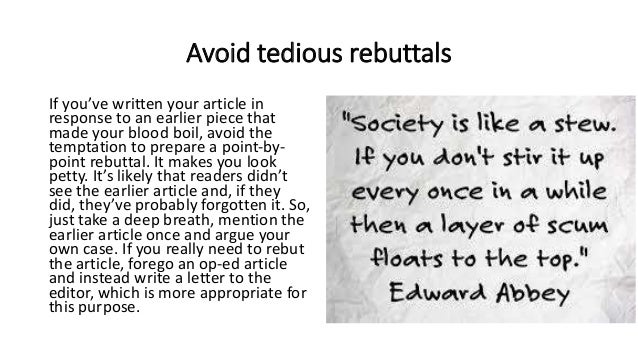How to write an Op Ed