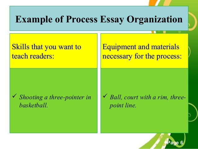 Process essay ppt