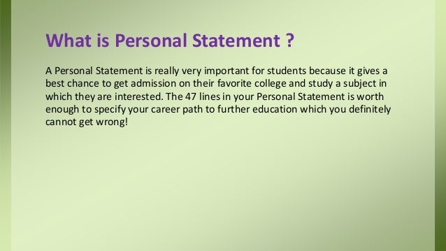 How to write a personal statement for a job image