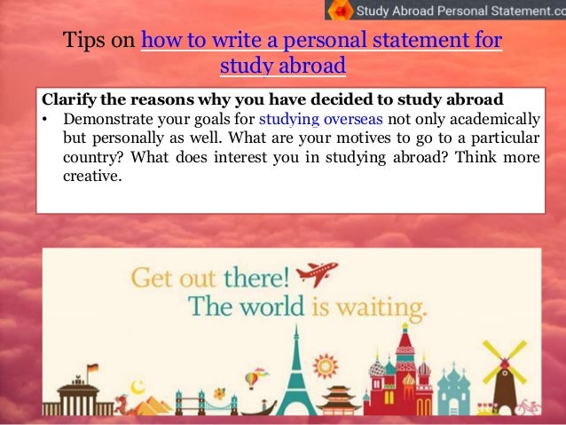 personal statement sample for study abroad